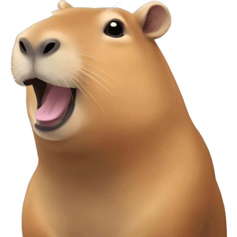 Capybara happy emoji