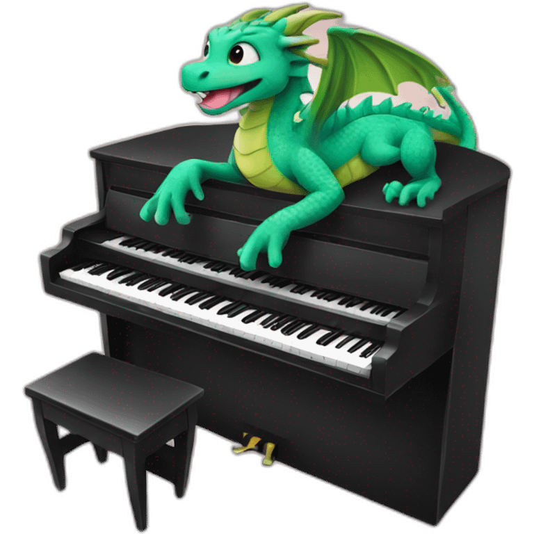 dragon cute piano emoji