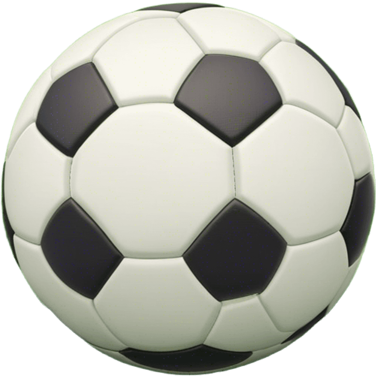 Cinematic Realistic image of a soccer ball resting on a lush, manicured field, rendered with detailed panel textures and crisp stitching, bathed in soft, natural lighting that highlights its timeless athletic appeal emoji