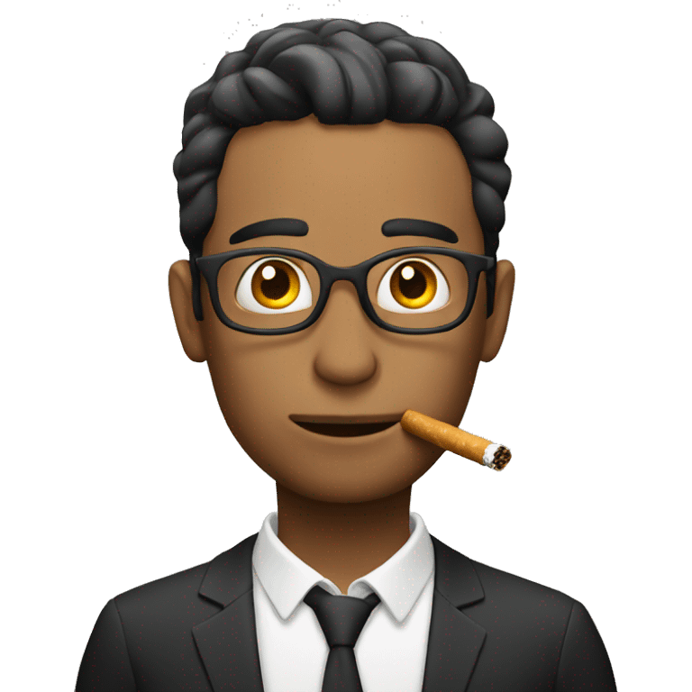 guy smoking emoji