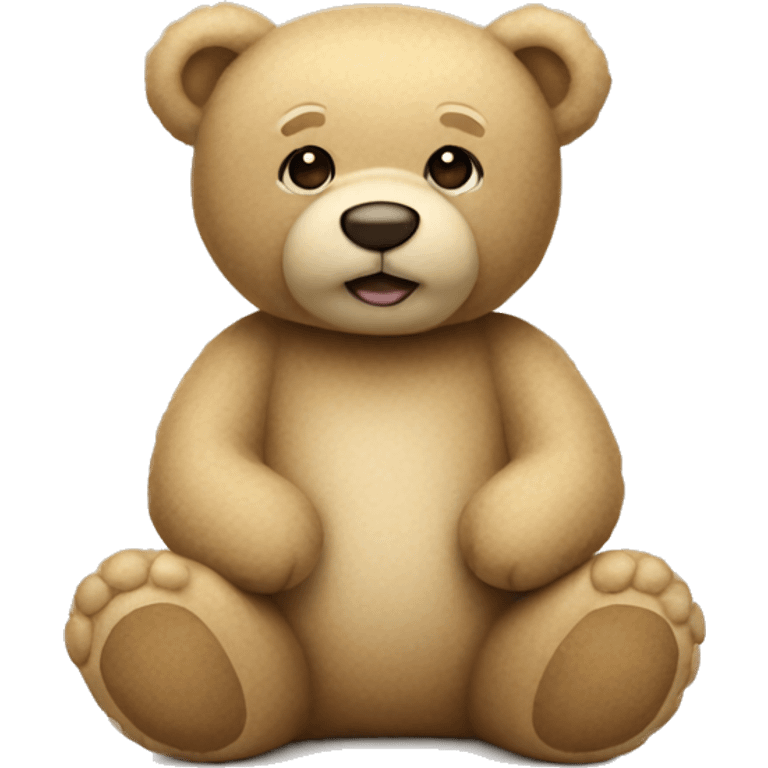 beige teddy bear emoji