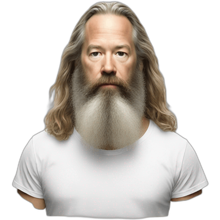 rick rubin white t shirt emoji