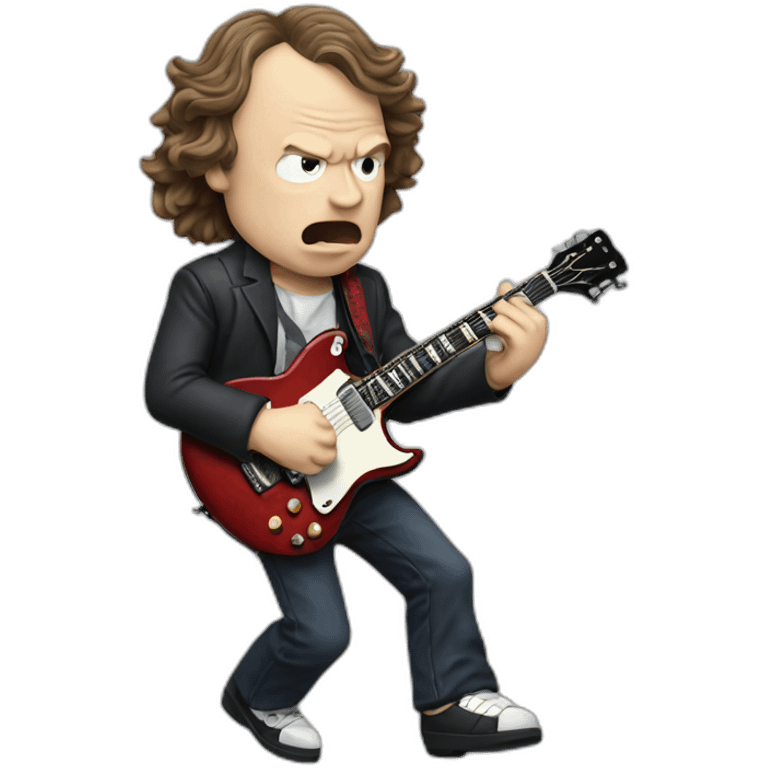 Angus young playing guitar emoji