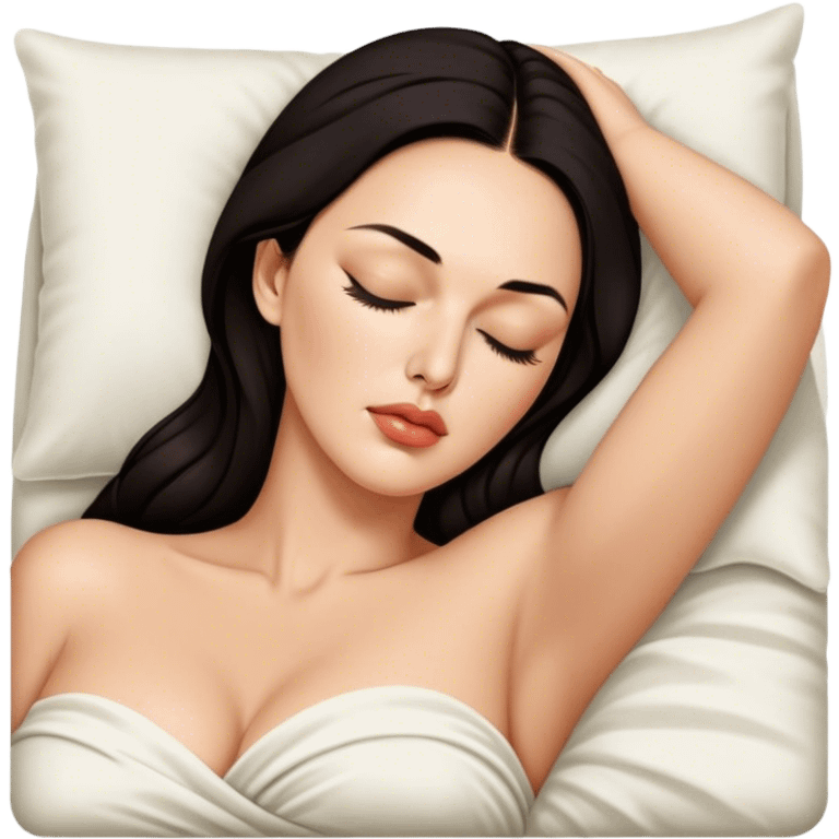 Monica Bellucci sleeping emoji