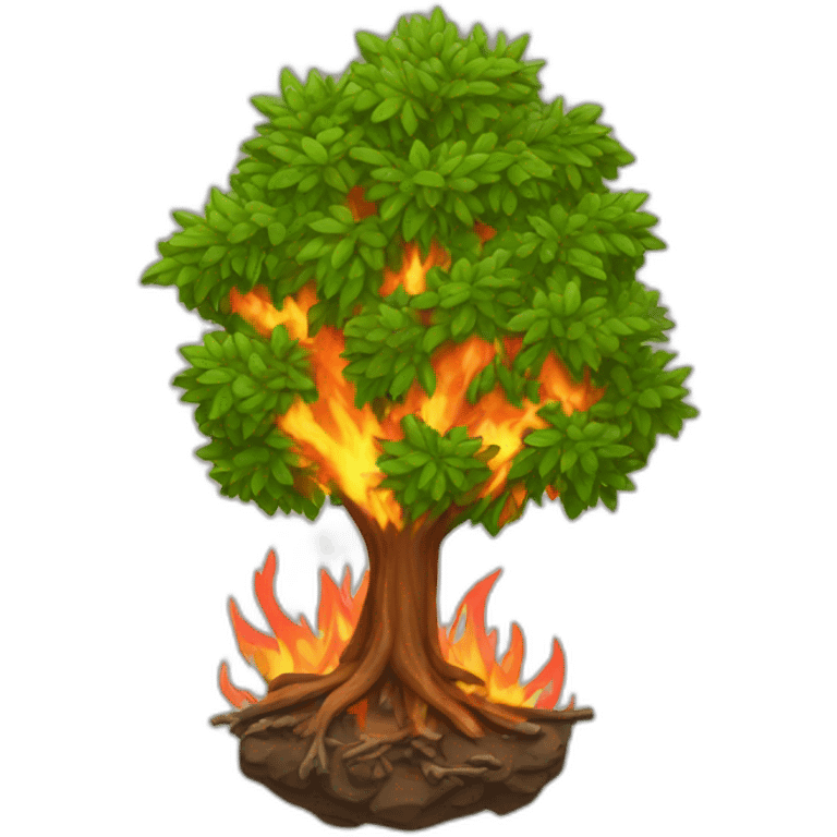 burning bush emoji