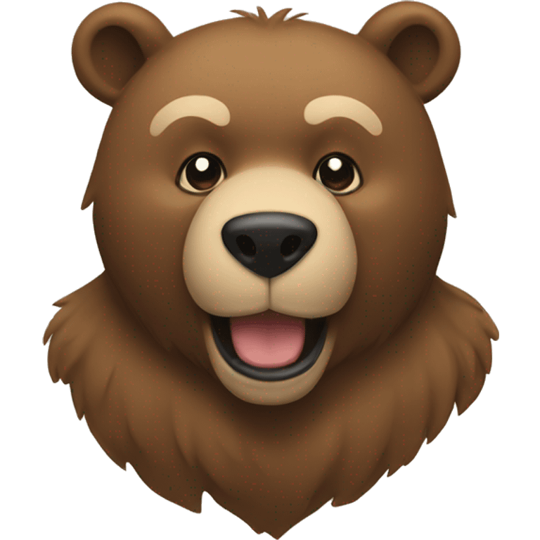 A Proud bear emoji