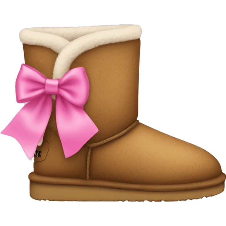 uggs with a pink bow emoji