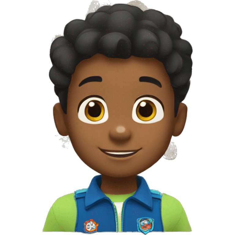  young black boy paw patrol emoji