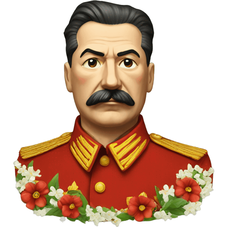 stalin with flowers emoji