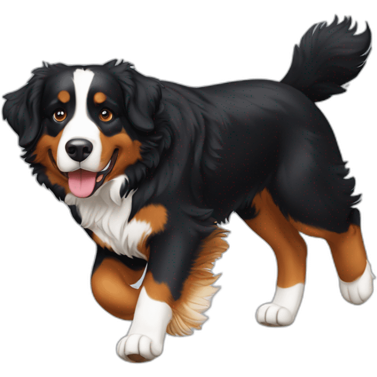 bernese mountain dog agility emoji