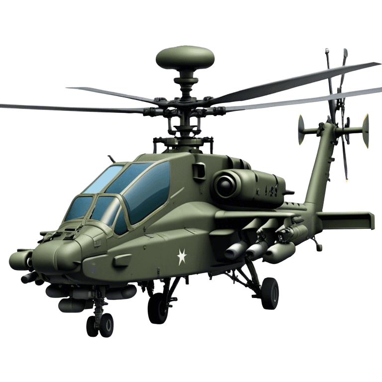 AH-64E Apache - Boeing (Model Year: 2021) (Iconic army green) emoji