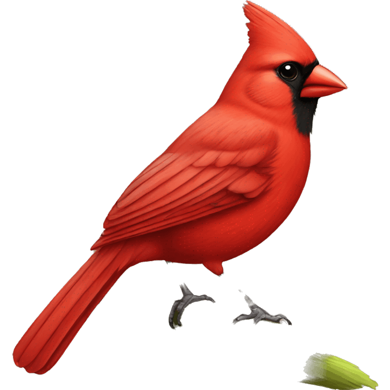 Cardinal bird emoji