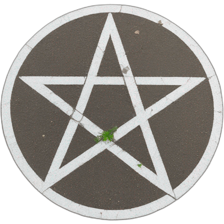 pentagram on the ground emoji