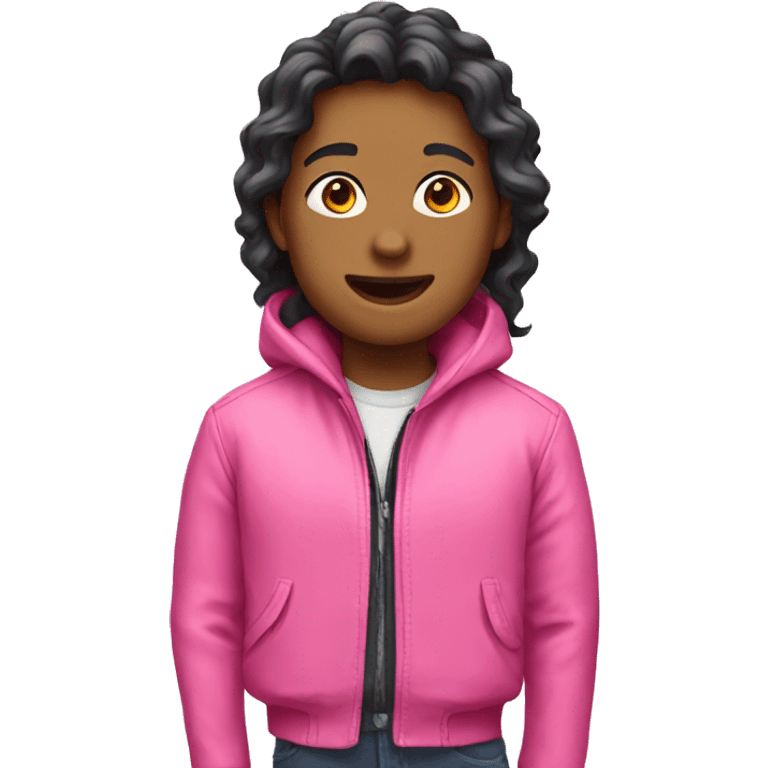 pink jacket emoji