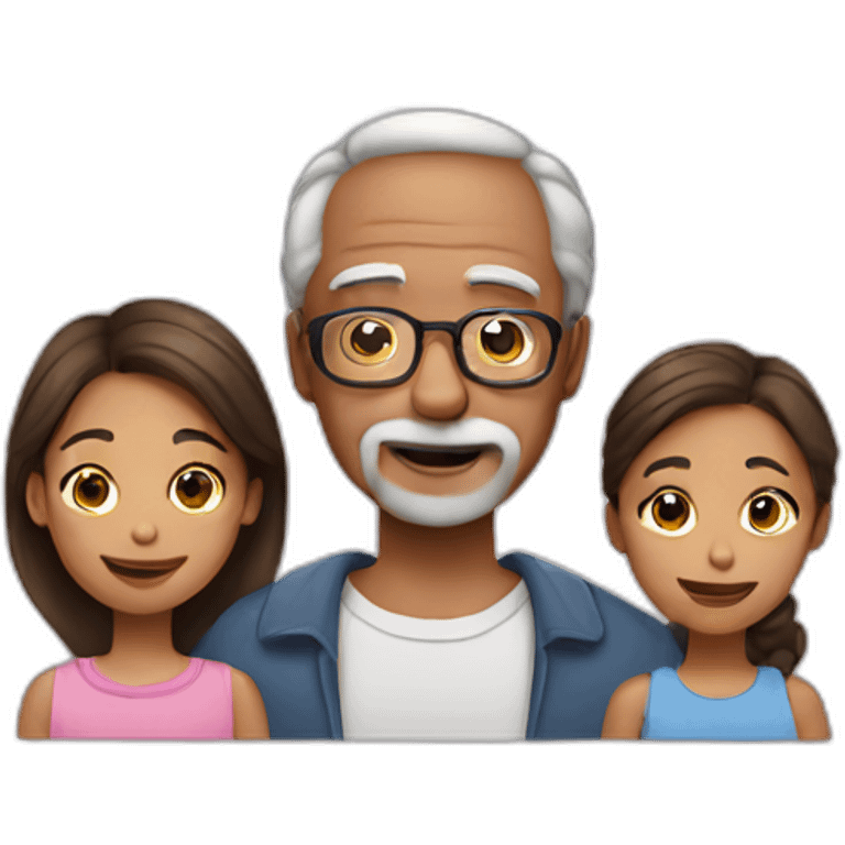 1 grandfather 3 daughter 1 grandson  emoji