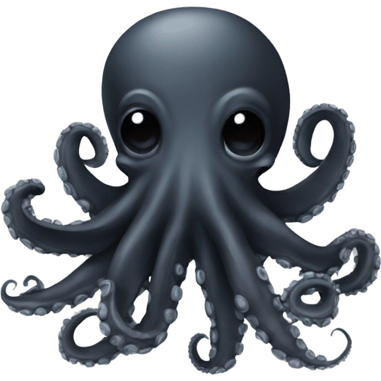 octopus black emoji