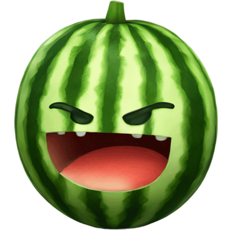 Angry watermelon  emoji