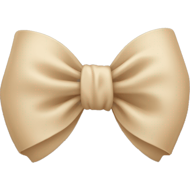 beige bow emoji