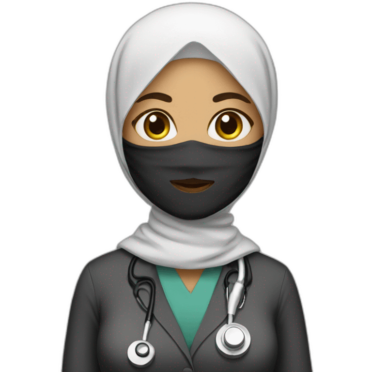 Hijab wearing doctor emoji