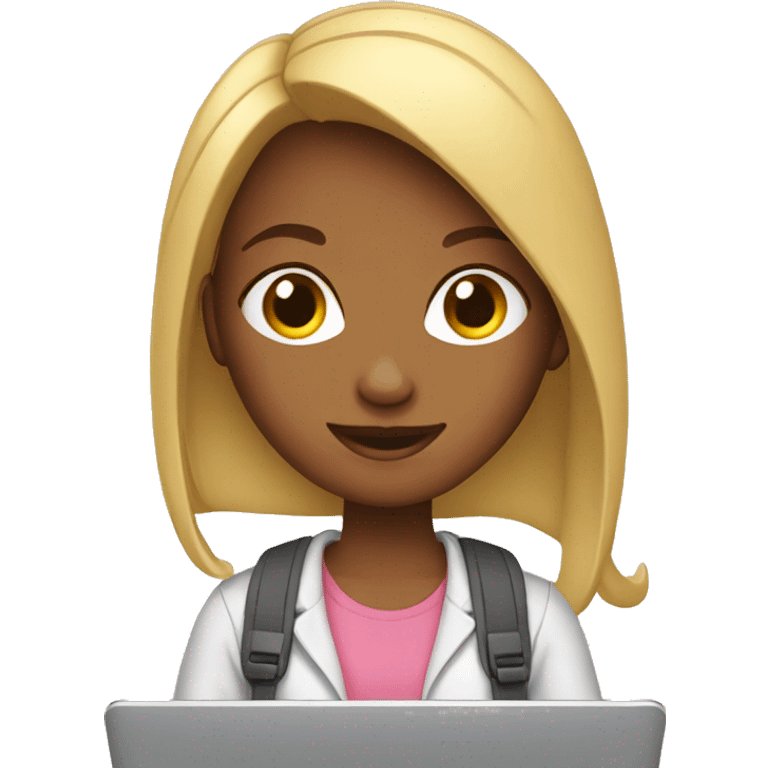 a girl with laptop emoji