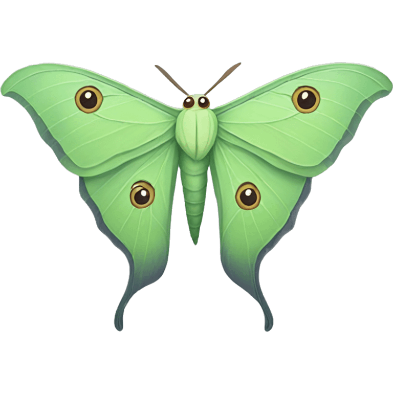 Luna moth emoji