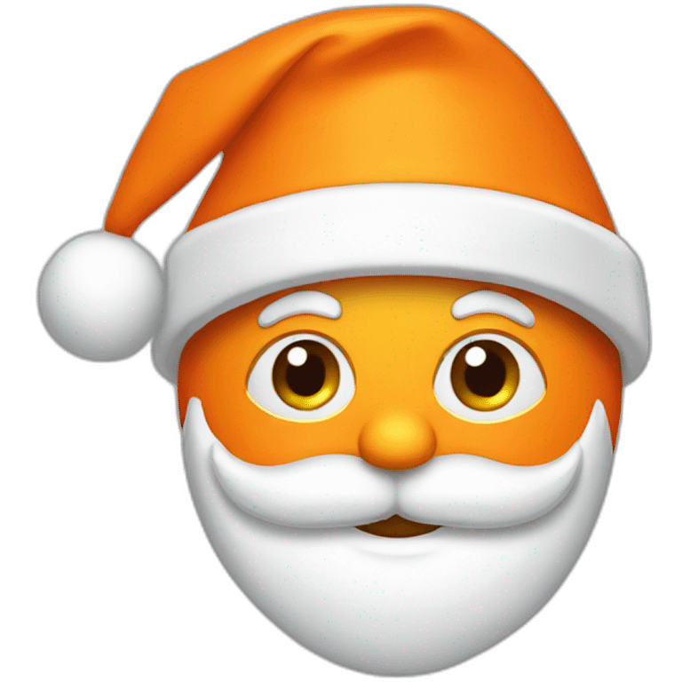 orange santa hat emoji