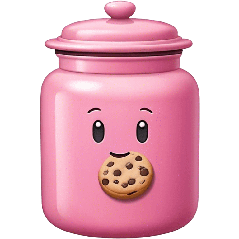 empty pink cookie jar emoji