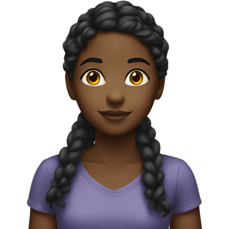 Young black girl emoji