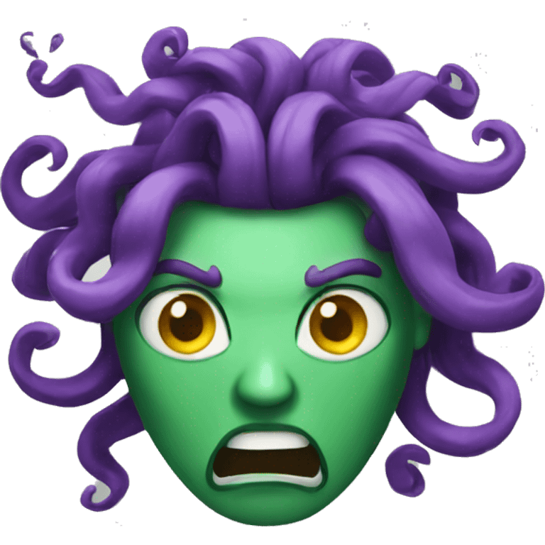 angry medusa emoji