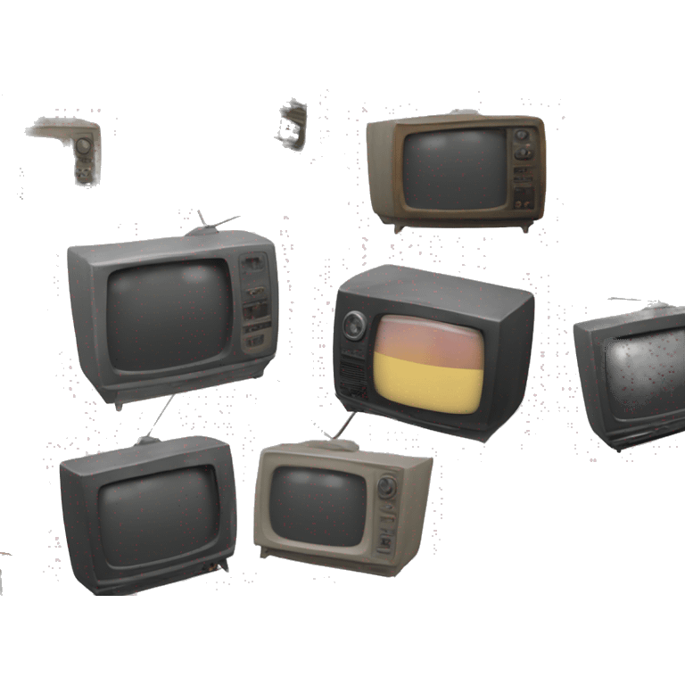 generate a glitchy old tv emoji