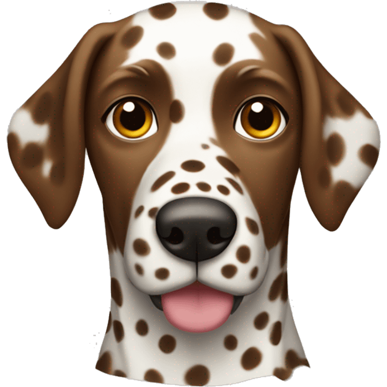 brown spotted dalmatian dog  emoji