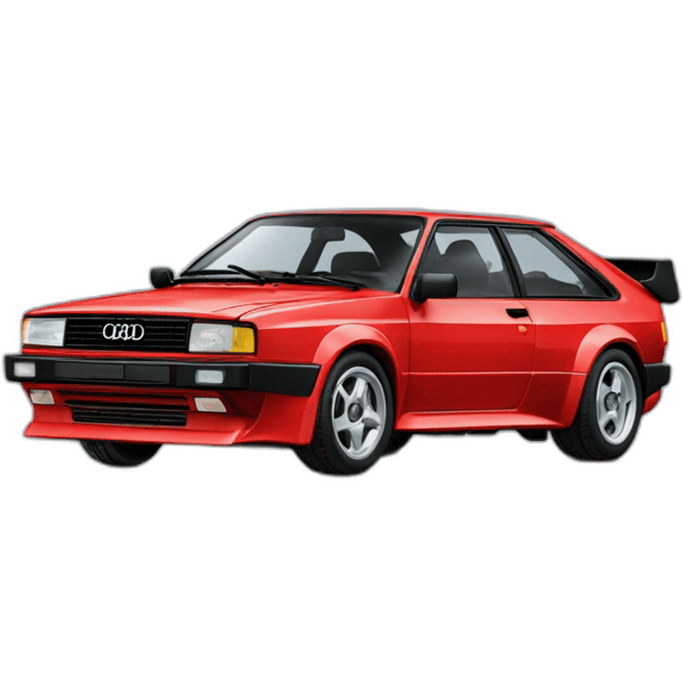 Black audi quattro turbo emoji