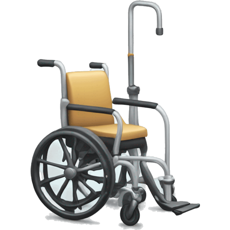 white cane and wheelchair emoji