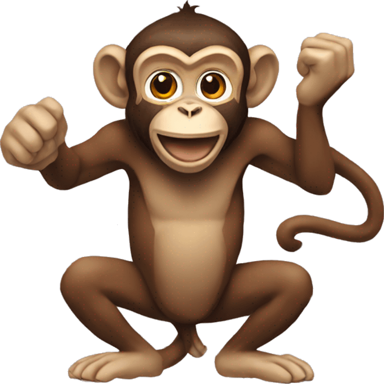 Monkey with LSU  emoji