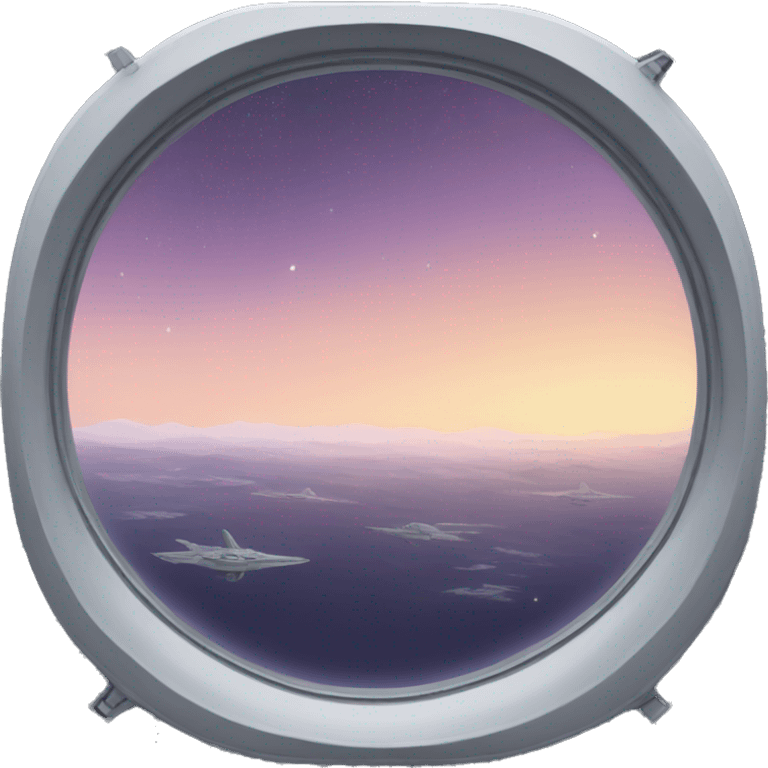 spaceship window view emoji