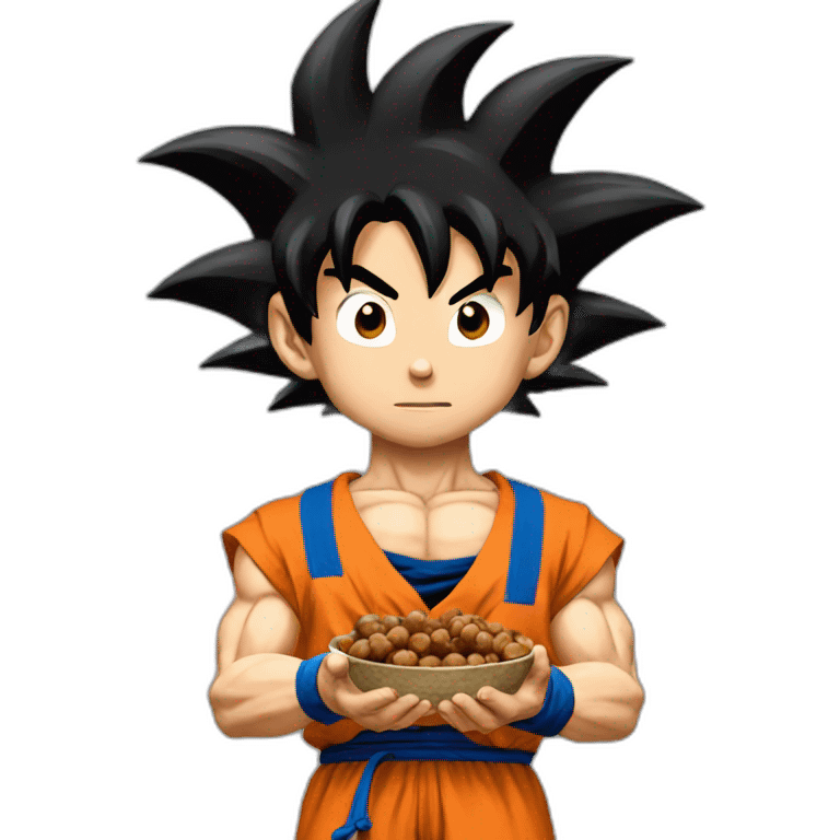 goku holding nuts emoji