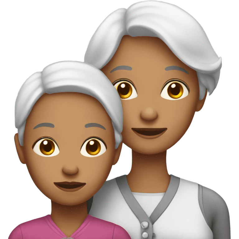 Grandmother with a girl emoji