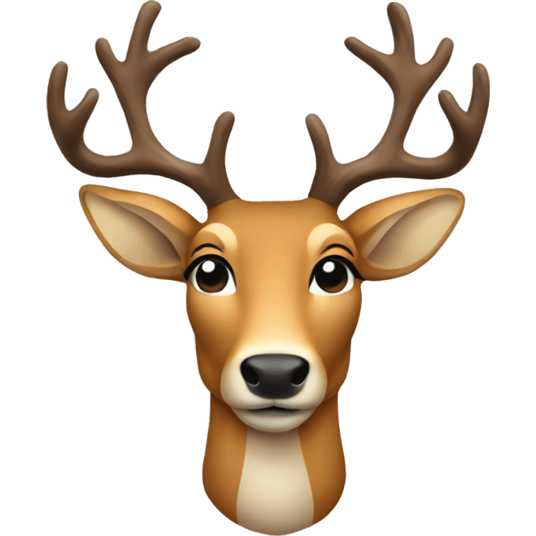 Deer with a beer emoji