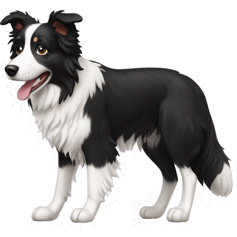 Border collie dog emoji