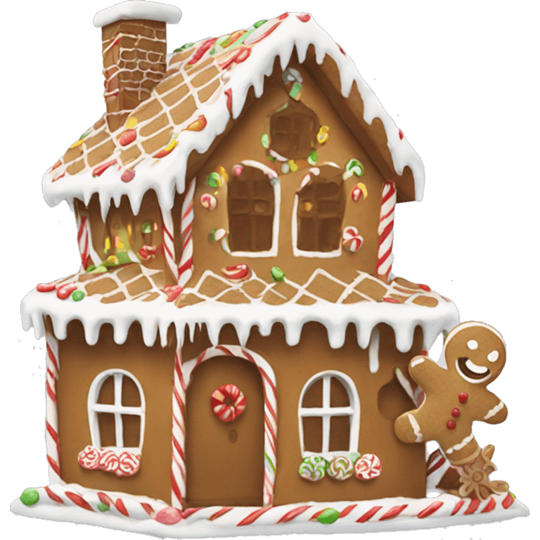 gingerbread house emoji