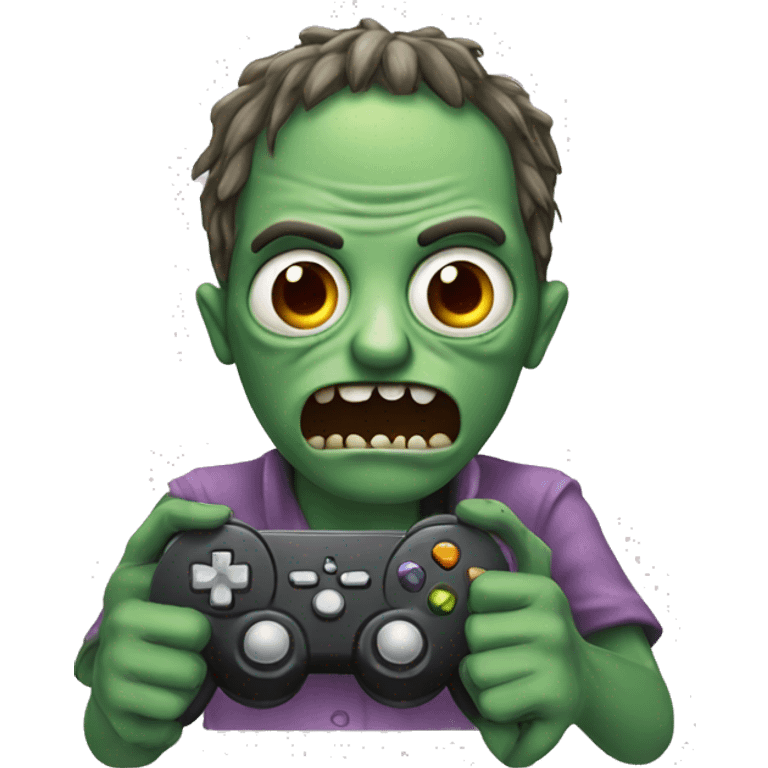 Zombie en forme de manette emoji