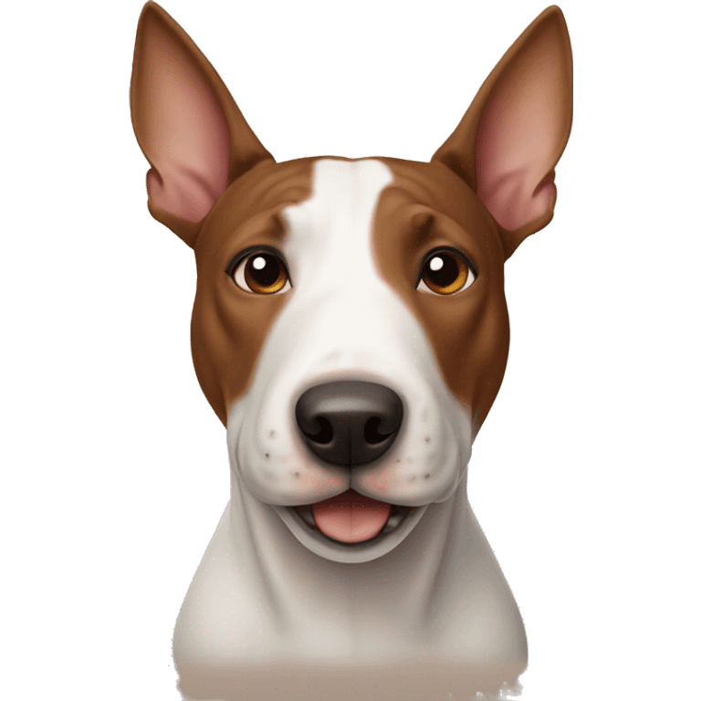 Brown bull terrier  emoji