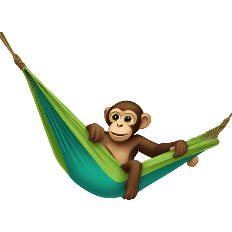 Monkey in a hammock emoji