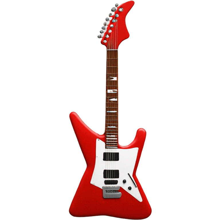 red flying v guitar emoji