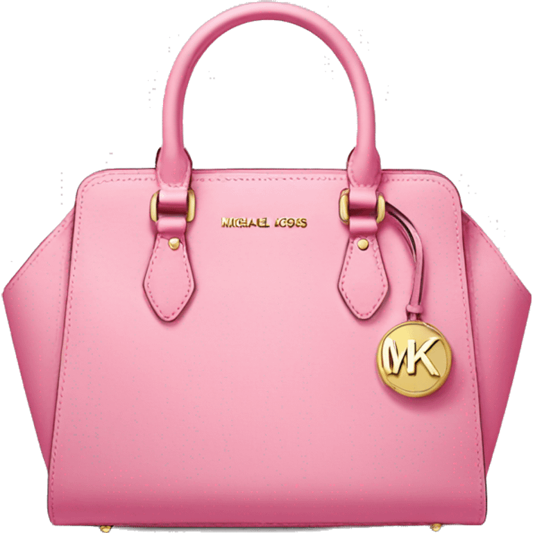 Pink Michael Kors purse emoji