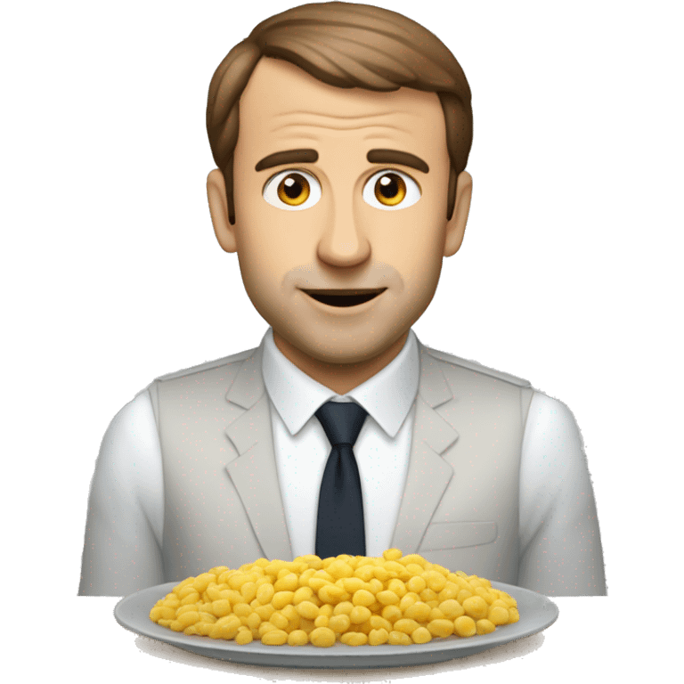 Macron qui mange un makrout emoji