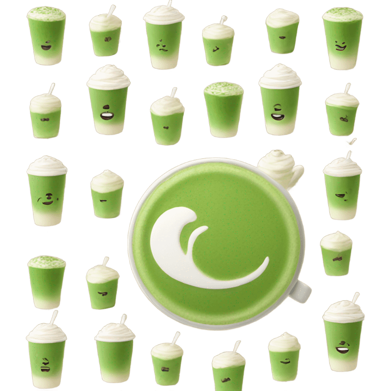 Matcha latte  emoji