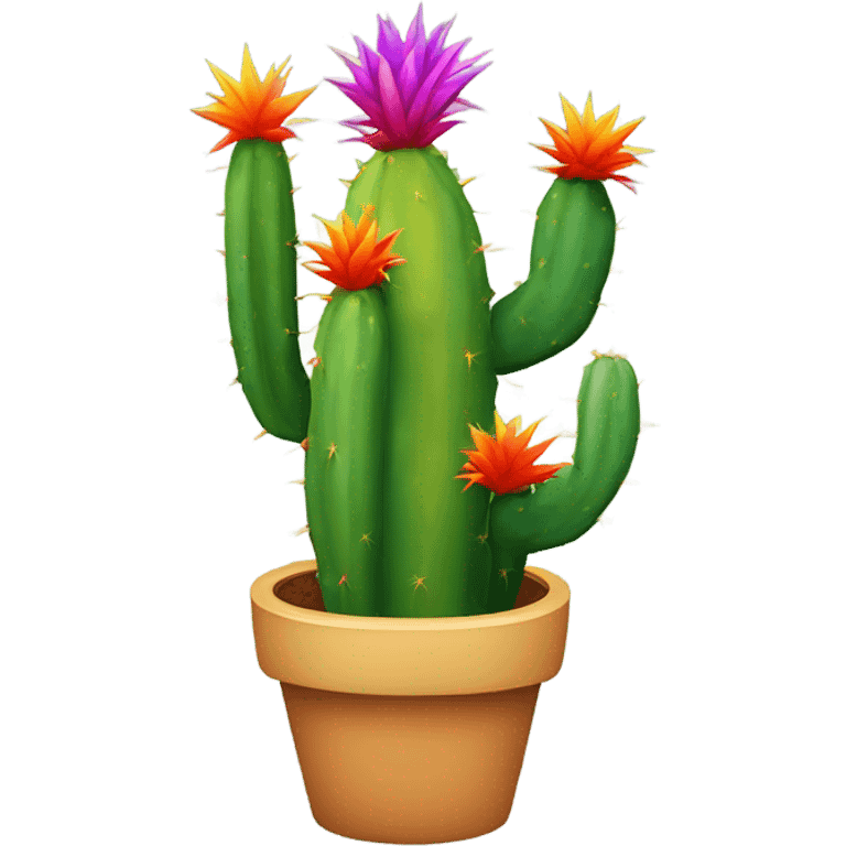 rainbow cactus emoji