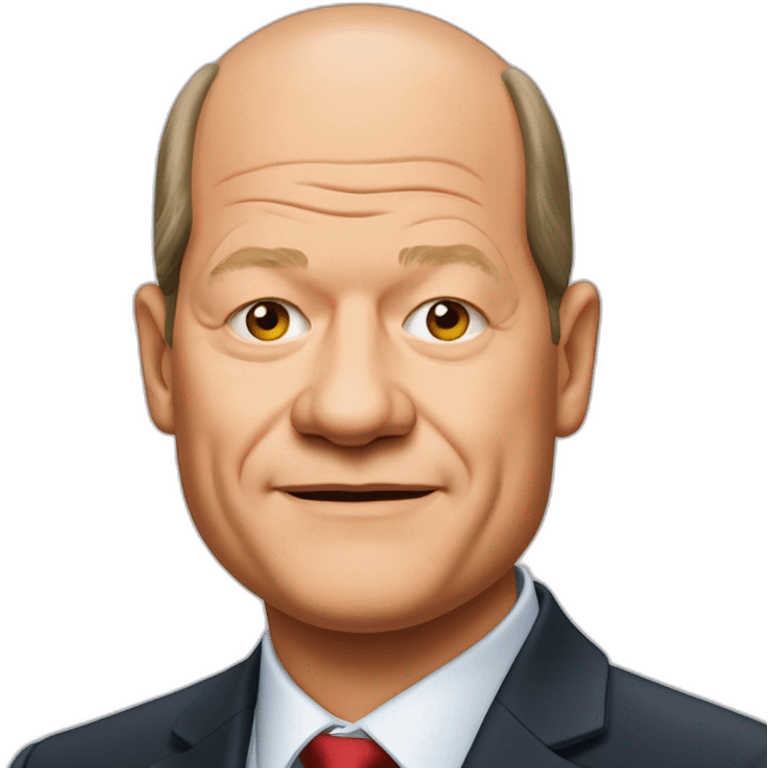 German chancellor Olaf Scholz emoji