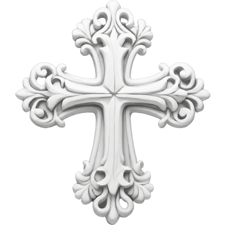 white ornate cross emoji